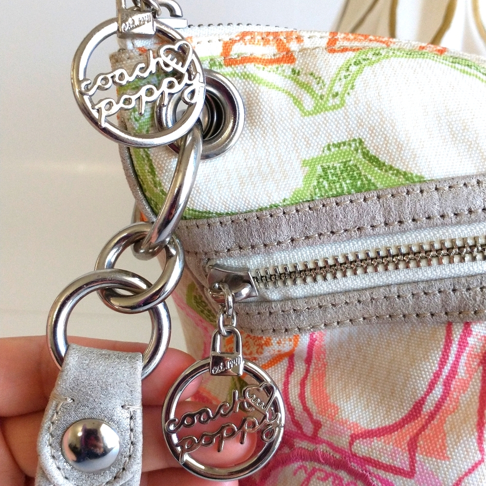 Coach Poppy Scribble Signature Fabric/Leather Bag - Picture 5 of 13